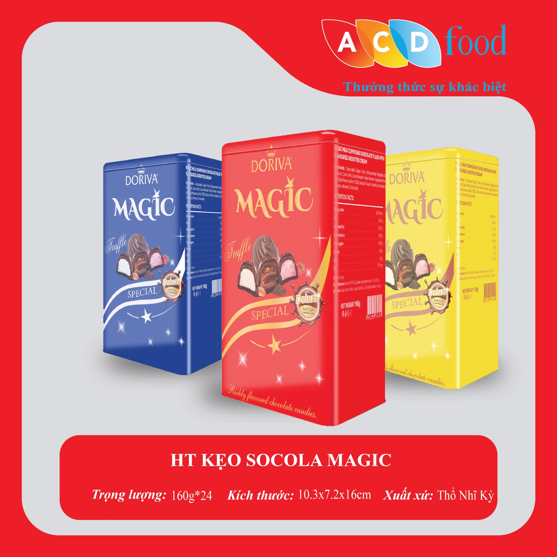HỘP THIẾC KẸO SOCOLA MAGIC